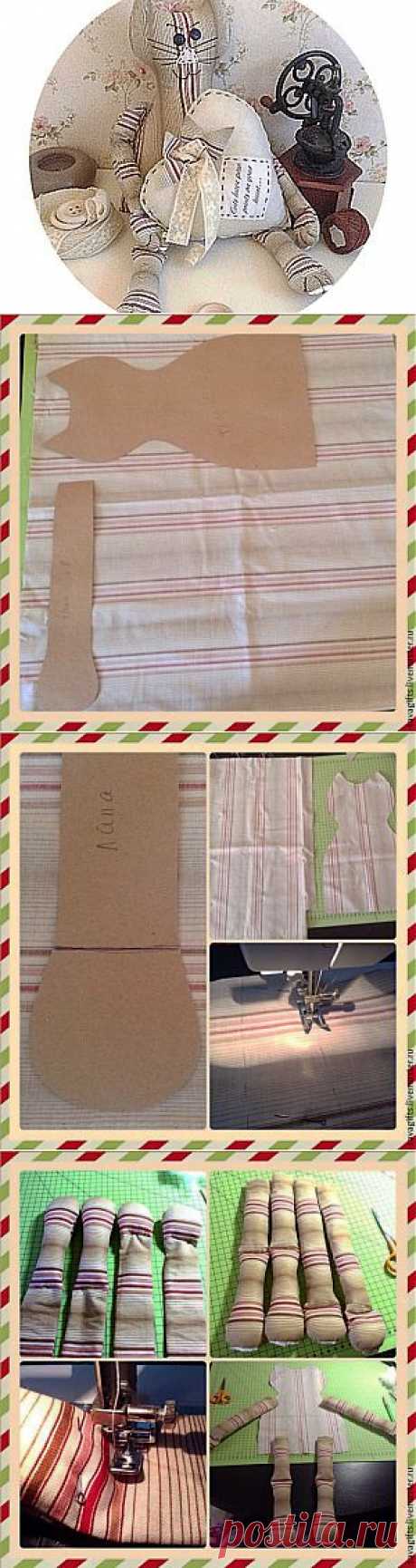 Шьем текстильного котика - Ярмарка Мастеров - ручная работа, handmade