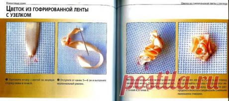 Техника исполнения швов в вышивке лентами / Вышивка / Вышивка лентами