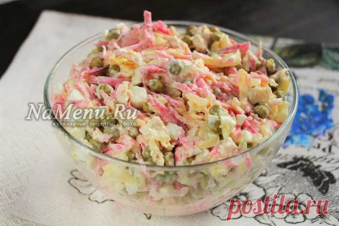 Салат из редьки с курицей и жареным луком, рецепт с фото простой и вкусный