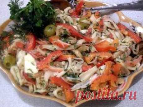 Салат из кальмаров (вариант)