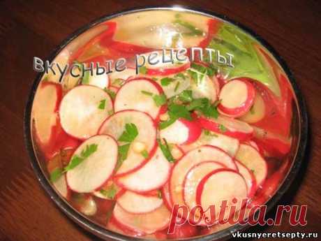 Салат из редиски - рецепт с фото | Вкусные рецепты