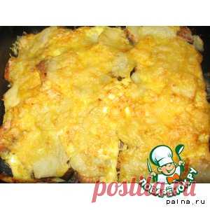 Горбуша запеченная с картофелем и грибами - кулинарный рецепт