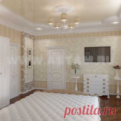 Фото - Натяжные потолки в спальне - Москва - Аста Мануфактура производство натяжных потолков