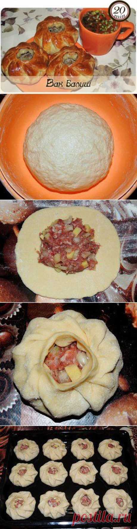 Пирожки с мясом и картошкой(бездрожжевые)