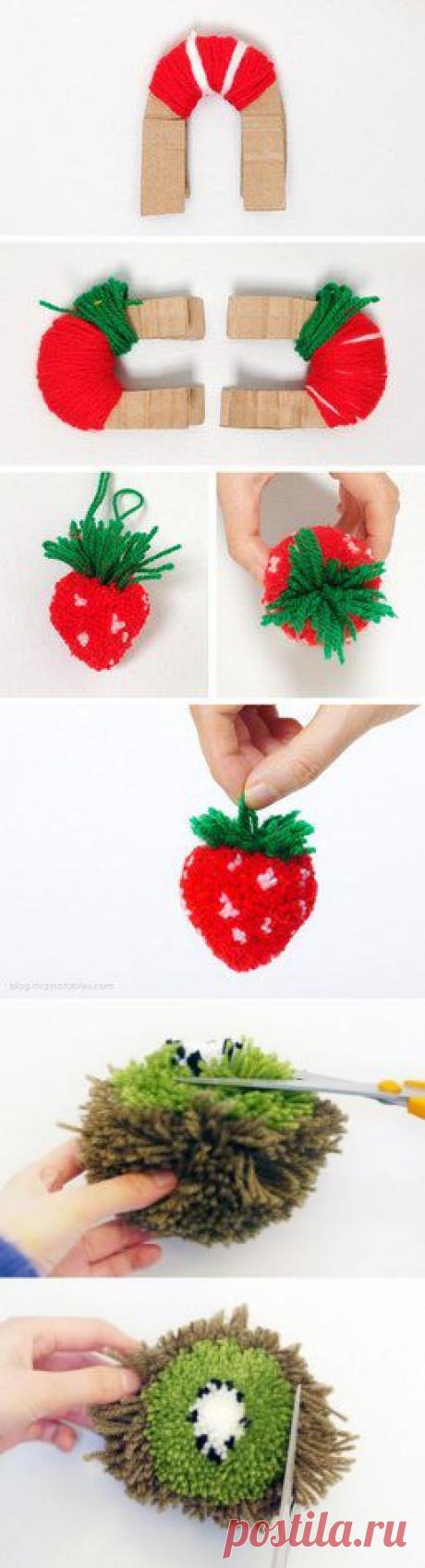 Красивые и необычные помпоны для украшения детских вещей - Страна Мам