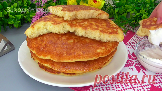 Те самые Пышные, толстые мордовские блины (ПАЧАТ). Сразу два рецепта — на пшенке и на манке, оба варианта необыкновенно вкусные | Заходи, поедим | Дзен