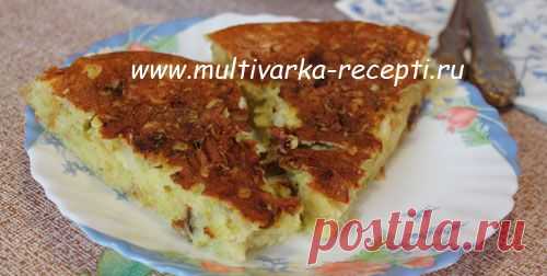 Ленивый капустный пирог в мультиварке |