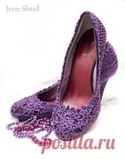 Iren Shtol's Hand-Made: МК по обвязыванию туфель
