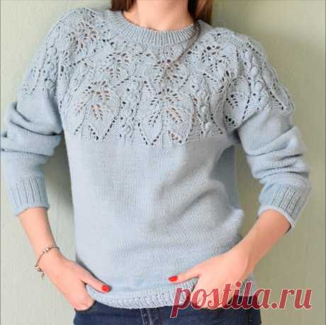 ВЯЖЕМ СВИТЕР НА КОКЕТКЕ | SIBKNITTING | Яндекс Дзен