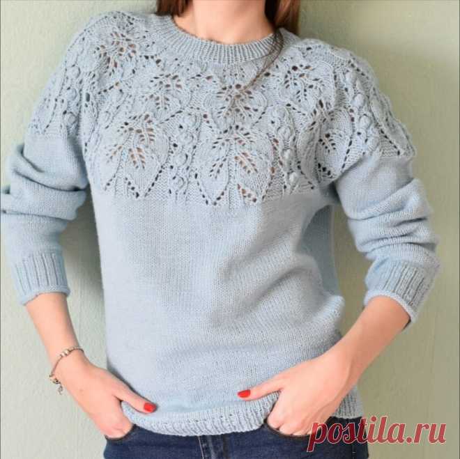 ВЯЖЕМ СВИТЕР НА КОКЕТКЕ | SIBKNITTING | Яндекс Дзен