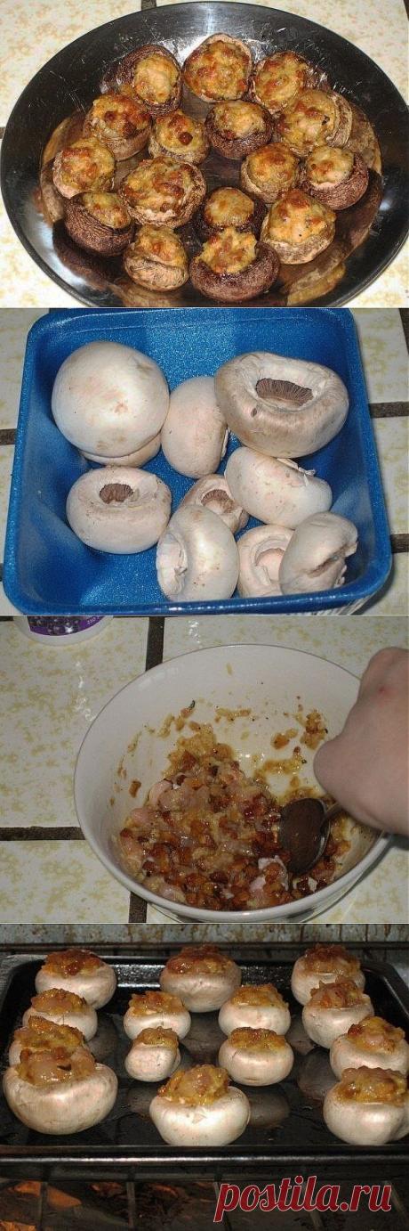 Как приготовить блюдо "фаршированные шампиньоны" - рецепт, ингридиенты и фотографии | sloosh