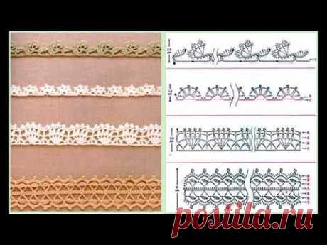 Ленточное кружево. Ажурная тесьма. Большая подборка схем крючком / Crochet tape lace patterns - YouTube Схемы из видео можно сохранить и распечатать здесь  https://anna-gri.blogspot.com/2021/04/crochet-tape-lace-patterns.html
#ленточноекружево #кружевокрючкомсхема #tapelace #Crochetlace #laceRibbon #openworkpatterns #rfeecrochetpatterns
#тесьмакрючком #ажурнаятесьмакрючком #ленточноекружевосхема #схемыкрючком