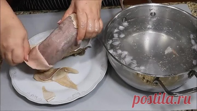 Праздничное заливное из языка