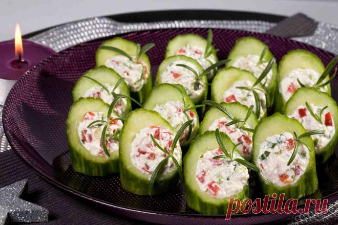 Фаршированные огурцы - Наша Кухня - Простые рецепты для всех