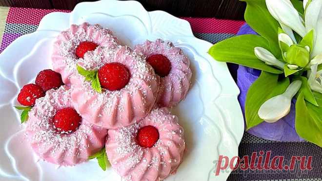 Десерт без выпечки! Застывает на глазах!