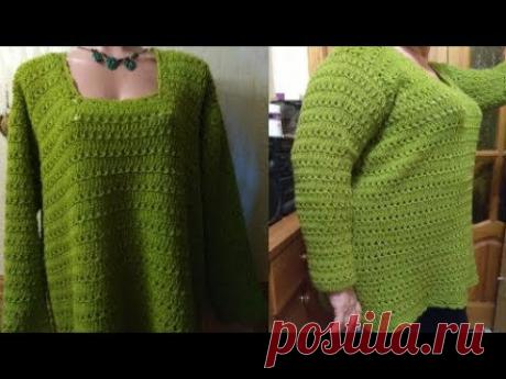 Туника крючком для новичков и мастериц