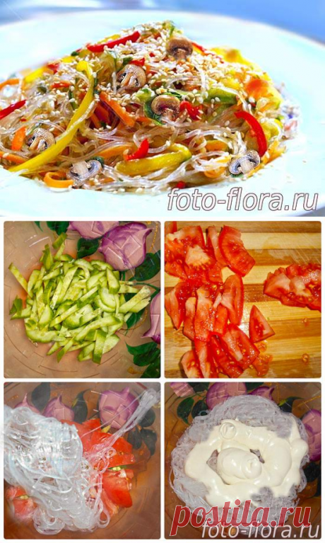 Салаты из фунчозы рецепты с фото простые и вкусные - Готовим дома на скорую руку: Рецепты вкусных салатов с фото