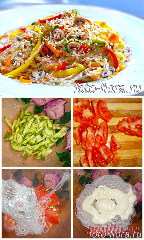 Салаты из фунчозы рецепты с фото простые и вкусные - Готовим дома на скорую руку: Рецепты вкусных салатов с фото