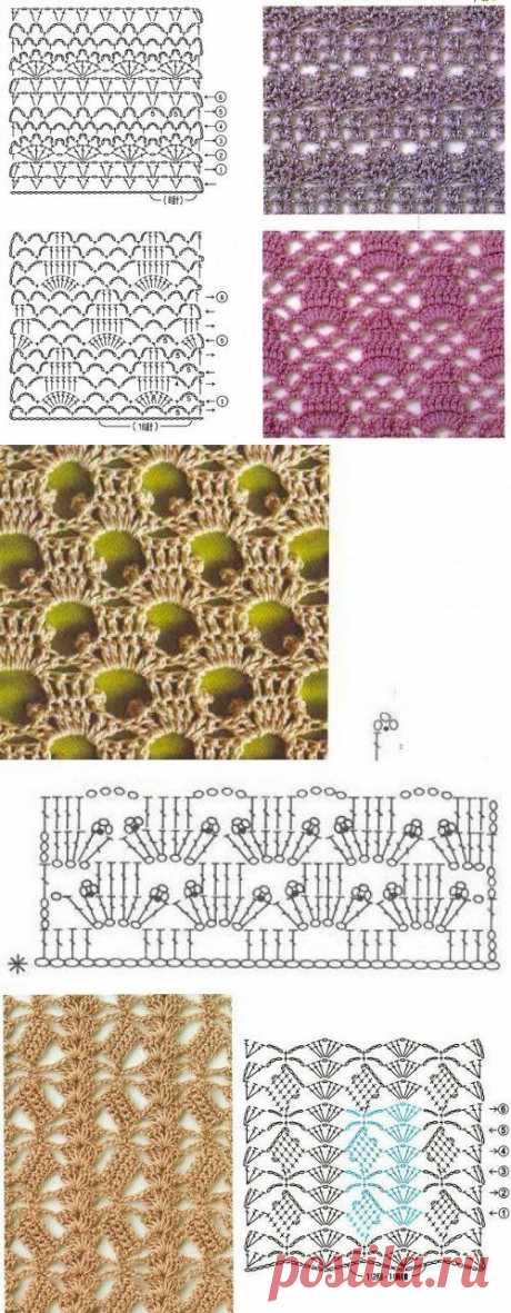 Вязание: набор красивых узоров