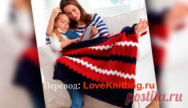 Яркий плед | Loveknitting.ru