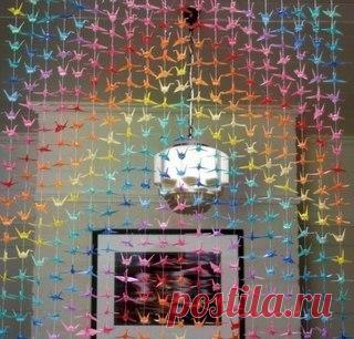 Журавлики из бумаги / Вязание как искусство!