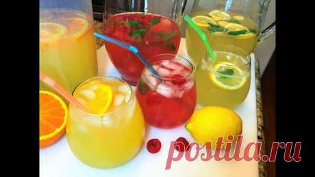 ДОМАШНИЙ ЛИМОНАД ОСВЕЖАЮЩИЙ. Три Разных Вкуса. LEMONADE, Three Flavors. ЛИМОНАД ОСВЕЖАЮЩИЙ, ВИТАМИННЫЙ. Три Разных Вкуса. Вкуснейший летний лимонад Вам обязательно понравится! Готовьте с удовольствием! 1. 120 мл лимонного сока 10...