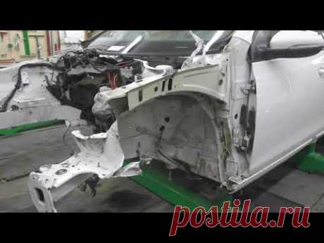 Фольксваген Гольф 6, слабый стапель? Body repair after an accident.