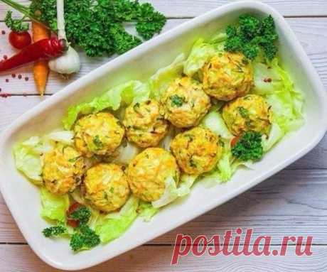 Легкий ужин: овощные шаpики с курицей &amp;#8212; Готовим дома