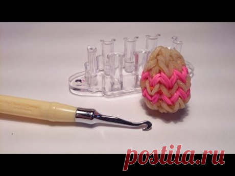 ЯЙЦО на станке МОНСТЕР ТЭИЛ, Радужки Rainbow Loom