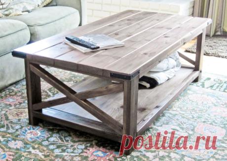 {oxidized} X Coffee Table A coffee table to go with the X Console Table! On Ana’s Facebook page, a few people requested plans for this coffee table after the console table was posted. We had it in the works, but it to…