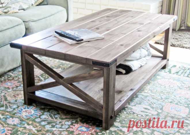 {oxidized} X Coffee Table A coffee table to go with the X Console Table! On Ana’s Facebook page, a few people requested plans for this coffee table after the console table was posted. We had it in the works, but it to…