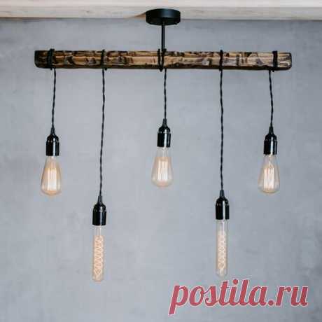 Деревянная потолочная люстра loft из тонкого бруса от мастерской Woody Deco — купить в интернет-магазине Мастерская Woody Deco на Яндекс Маркете   ㅤ