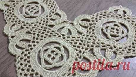 Tığişi Örgü Kare Dantel Motifi Yapımı &amp; Crochet
