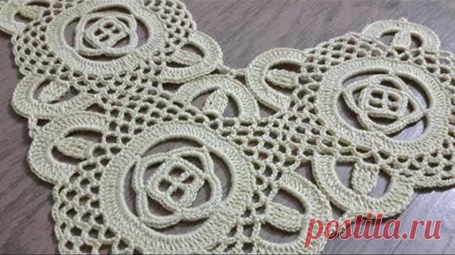 Tığişi Örgü Kare Dantel Motifi Yapımı & Crochet