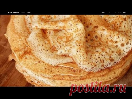 Проще рецепта не найдёте. Самые Тонкие блины.Без муки.