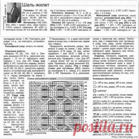 Вязаный шарф-жилет - чудесный трансформер