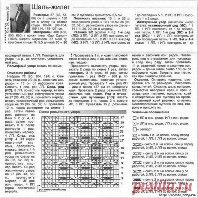 Вязаный шарф-жилет - чудесный трансформер