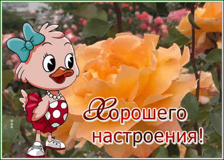 Открытка для настроения с милым персонажем