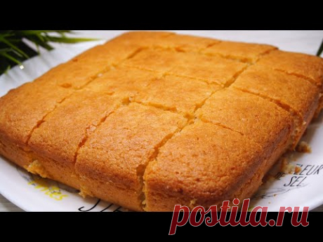 Манник на кефире без яиц за 5 минут (плюс время выпечки)