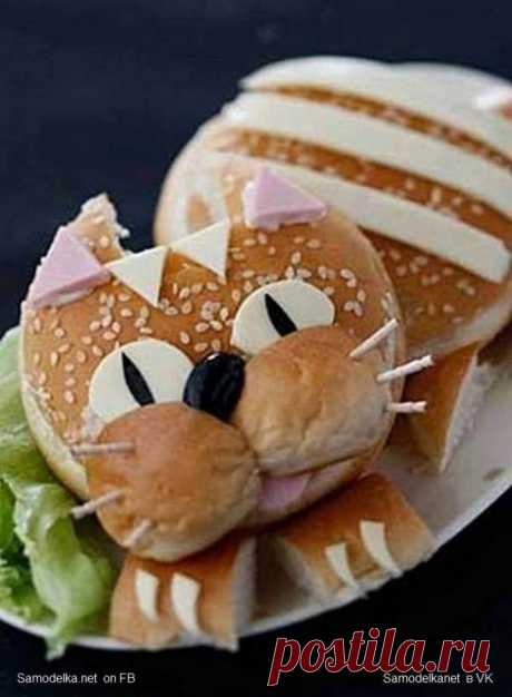 Искусство пищевой визуализации - продвинутый котобутер Смайлик «wink»