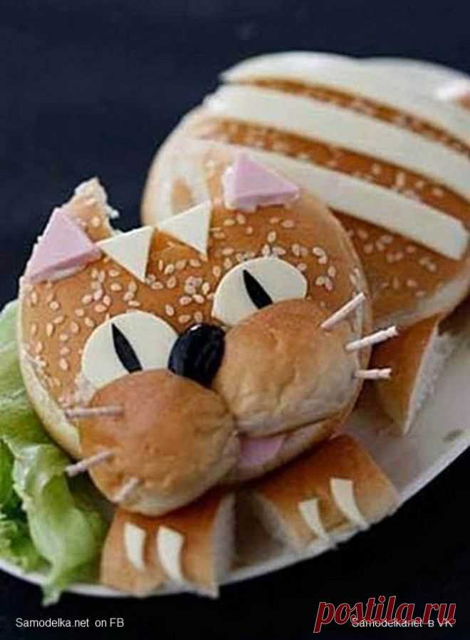 Искусство пищевой визуализации - продвинутый котобутер Смайлик «wink»