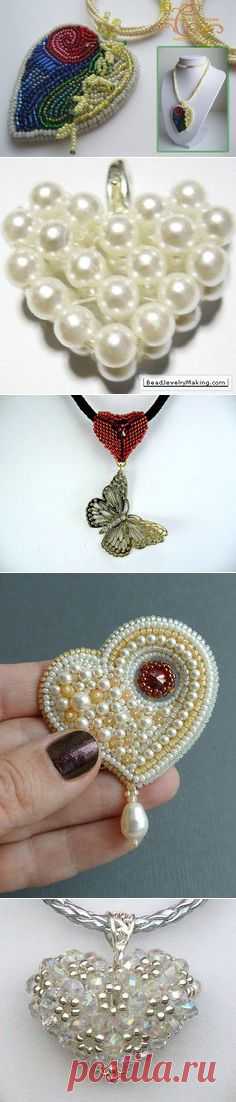 сердечки в Pinterest