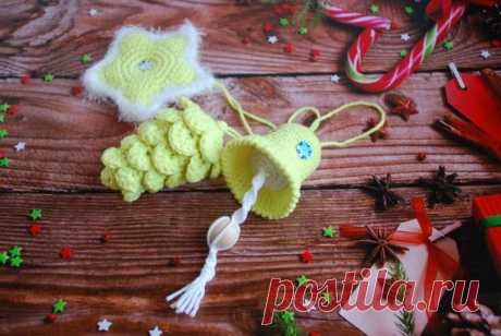 set of christmas toys christmas-tree toys crochet christmas | Etsy