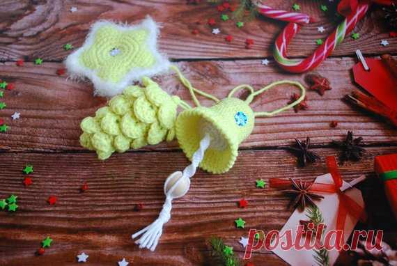 set of christmas toys christmas-tree toys crochet christmas | Etsy