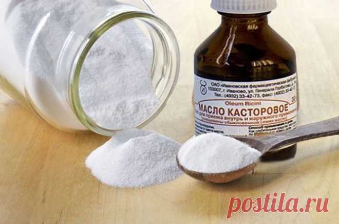 Смешай касторовое масло с содой и удивишься результату от применения этой смеси! — Копилочка полезных советов
