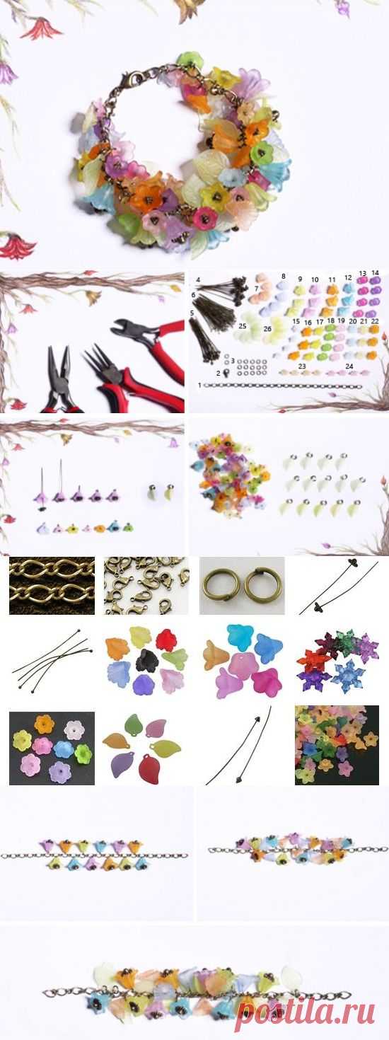 Как сделать браслет с бусинами своими руками