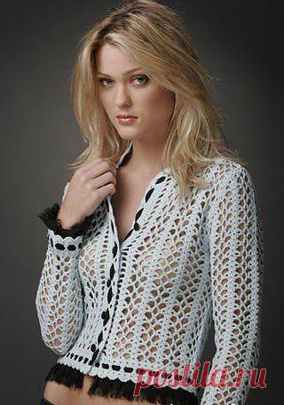 Жакет с простой схемой: Дневник группы "Все в ажуре... (вязание крючком)" - Страна Мам