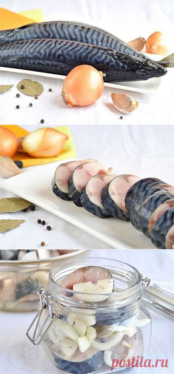 рецепты СКУМБРИЯ МАРИНОВАННАЯ