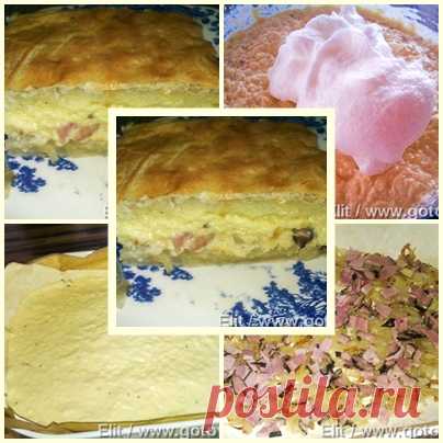 Пирог с сырным суфле