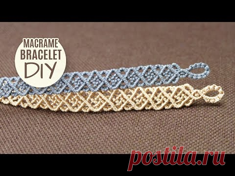 Мастер класс по браслету унисекс-квадраты от Macrame School